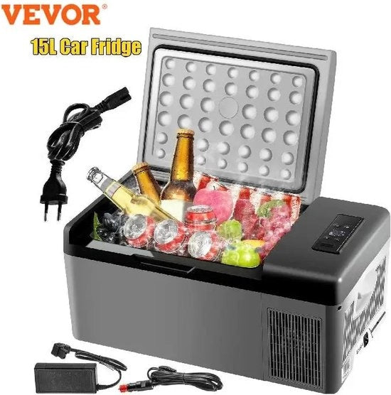 Draagbare Imbuto Refrigerante e Congelatore - Box Refrigerante Elettrica - 12V/24V - Imbuto Auto - Vacanze - 15L