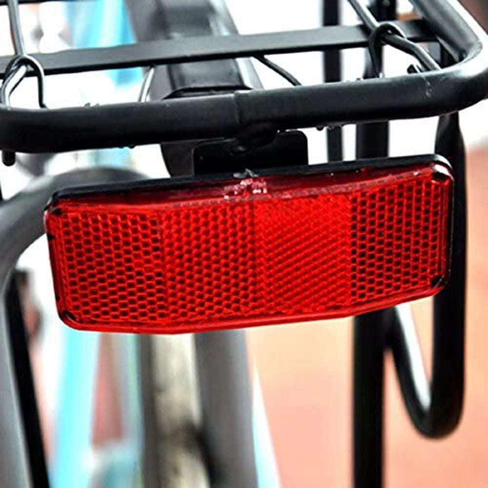Trade Shop - Set 2 Riflettori Catarifrangenti Posteriori Bici Con Attacco Universale Xc-1623 -