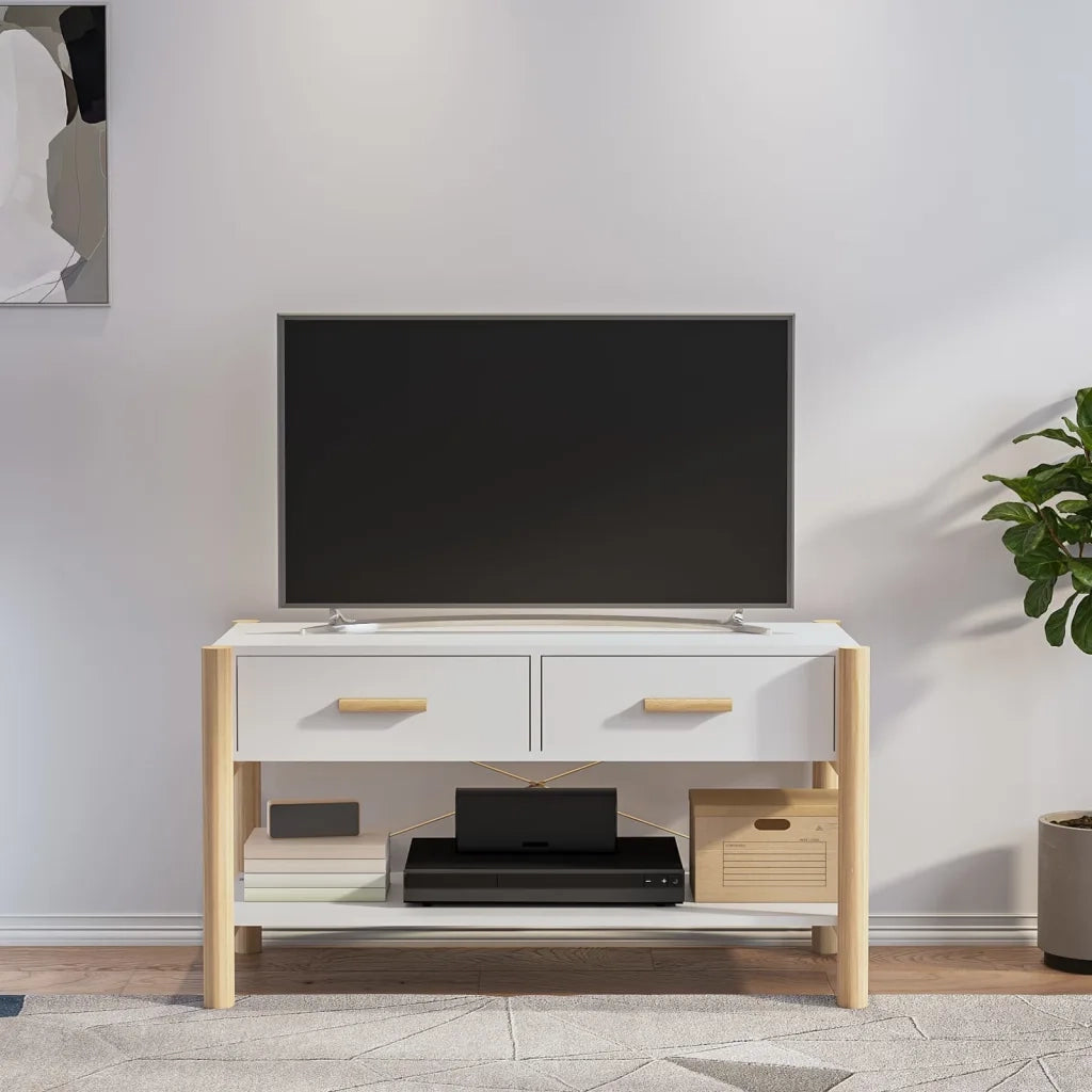 Mobile Porta TV Bianco 82x38x45 cm in Legno Multistrato 345660