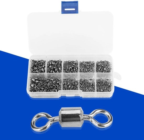 Viti per pesca a 210 pezzi - Acciaio inossidabile - Robusto/Solido - Leggero - Flessibile - Adatto per pesci di acqua dolce/salata - Attrezzi per pesca