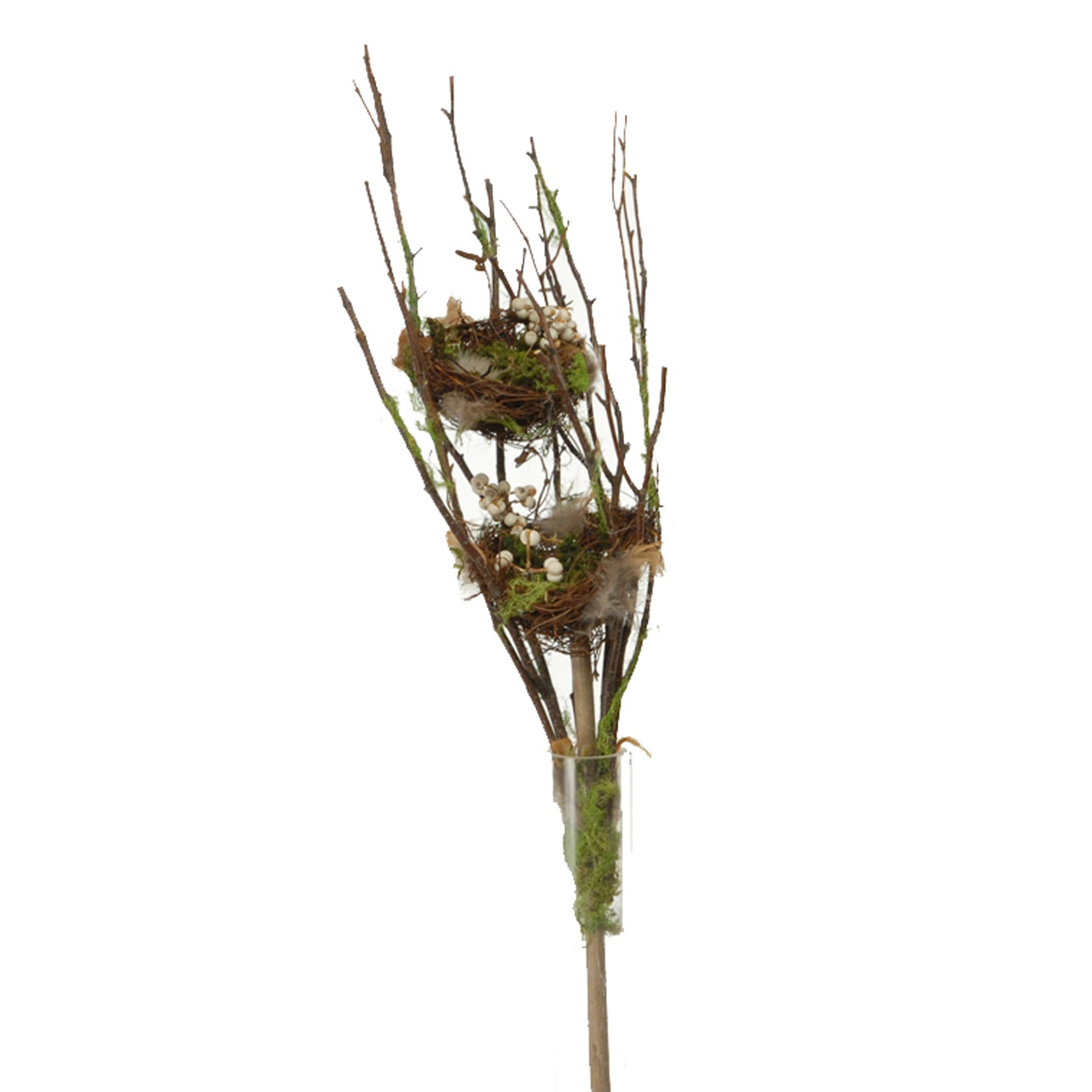 Set 6 Rami Artificiali con Nidi H 60 cm