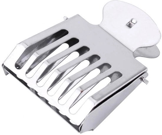 Imbottigliatore per api in acciaio inossidabile - Clip per regina api - Sostenibile - Attrezzo per apicoltori - Pratico - Dimensioni 5x1,8x7 cm - Vangclip per regina api