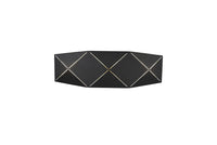 Applique da Interno a LED in Metallo Nero Opaco