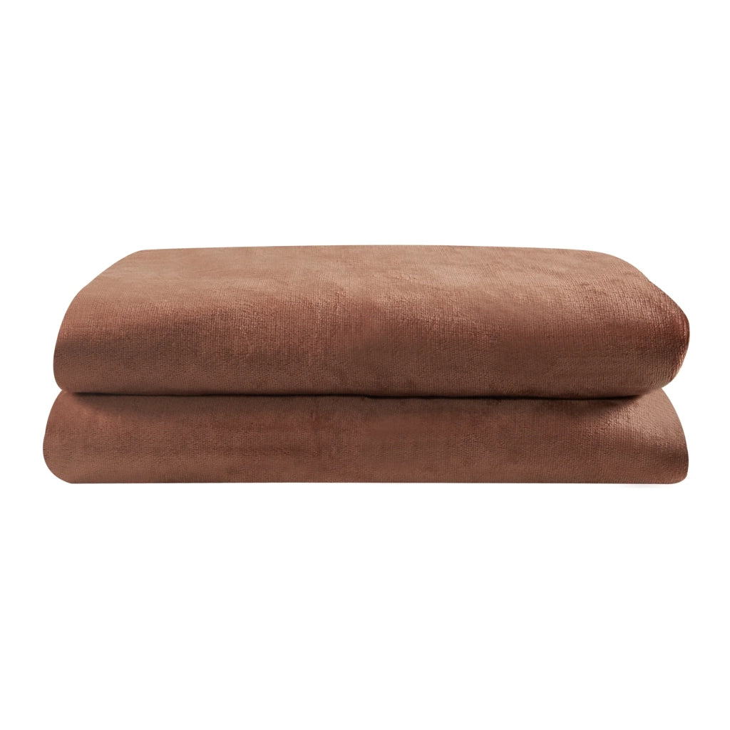 Coperta elettrica riscaldata 120 watt camera da letto 200 x 150 cm marrone 03_0009337