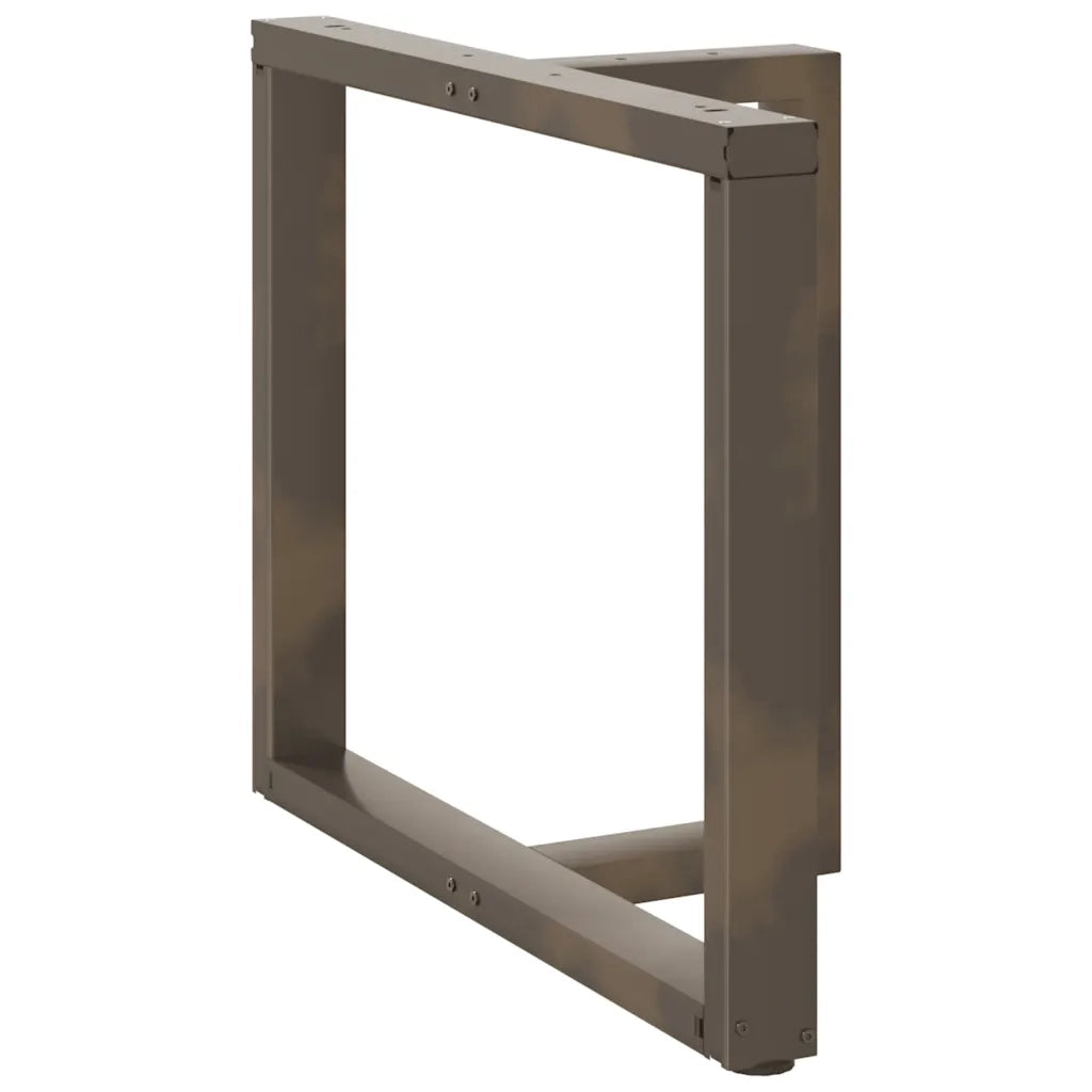 Gambe per tavolo da pranzo a forma di T 2 pz | Piede del tavolo nere 100x35x(72-73) cm in acciaio
