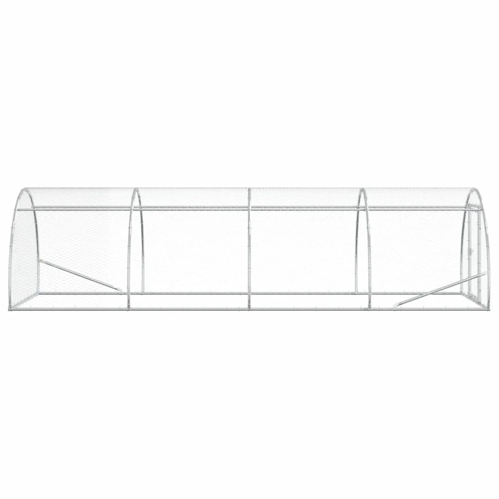 Pollaio Argento 400 x 150 x 100 cm Acciaio zincato 3434661