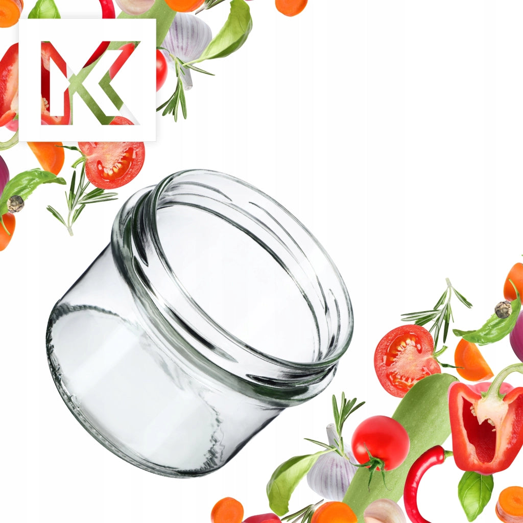 Barattoli in vetro KADAX da 235 ml per miele, conserve e candele, con coperchi, confezione da 10 pezzi Fi82