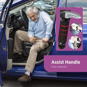 Assistente per l'accesso automatico blu, 2 pezzi, manubrio per anziani con sostegno, multifunzionale con taglia cintura e schiaccianocchiola