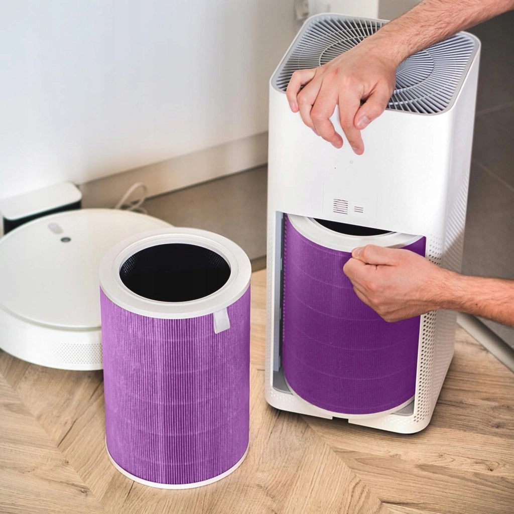 Filtro HEPA Antibatterico per Purificatore Aria – 4 Strati, Carboni Attivi, Chip RFID