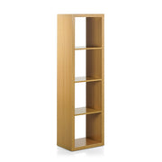 Libreria Moderna 4 Ripiani 42x147x30 cm in Legno Melaminico Rovere Chiaro
