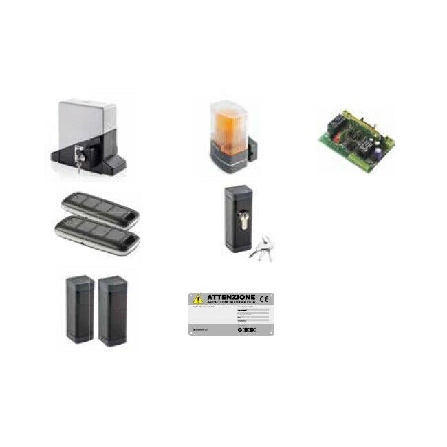 KIT AUTOMAZIONE PER CANCELLI SCORREVOLI GIBIDI KIT PASS 840E K8256N/BFSLT NUOVO