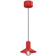 Lampada a sospensione Nox 1xE27 cono rosso 20 cm Luminex