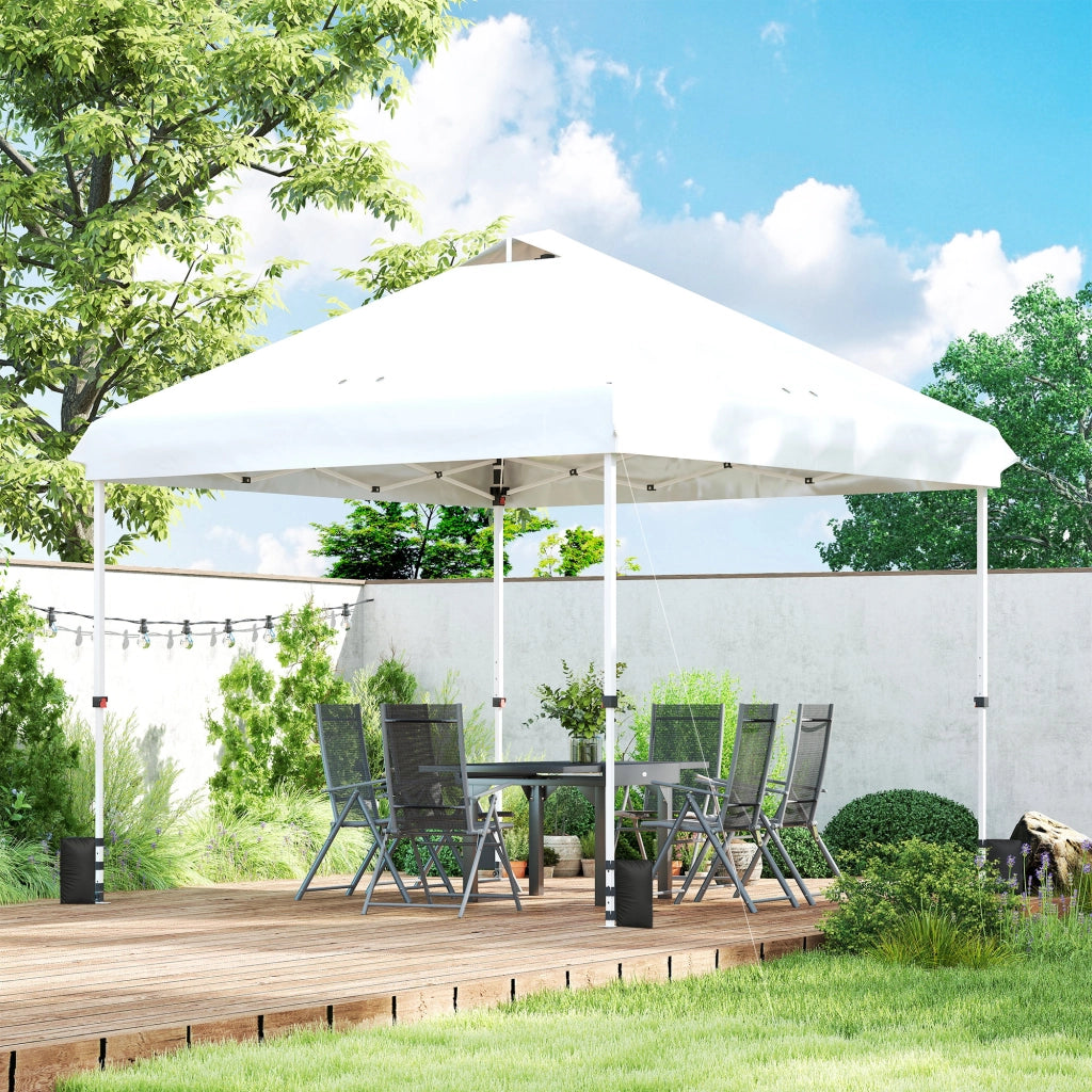 Pavillon pieghevole 3x3m per giardino esterno ¨C Zephmum ¨C Grigio resistente all'acqua