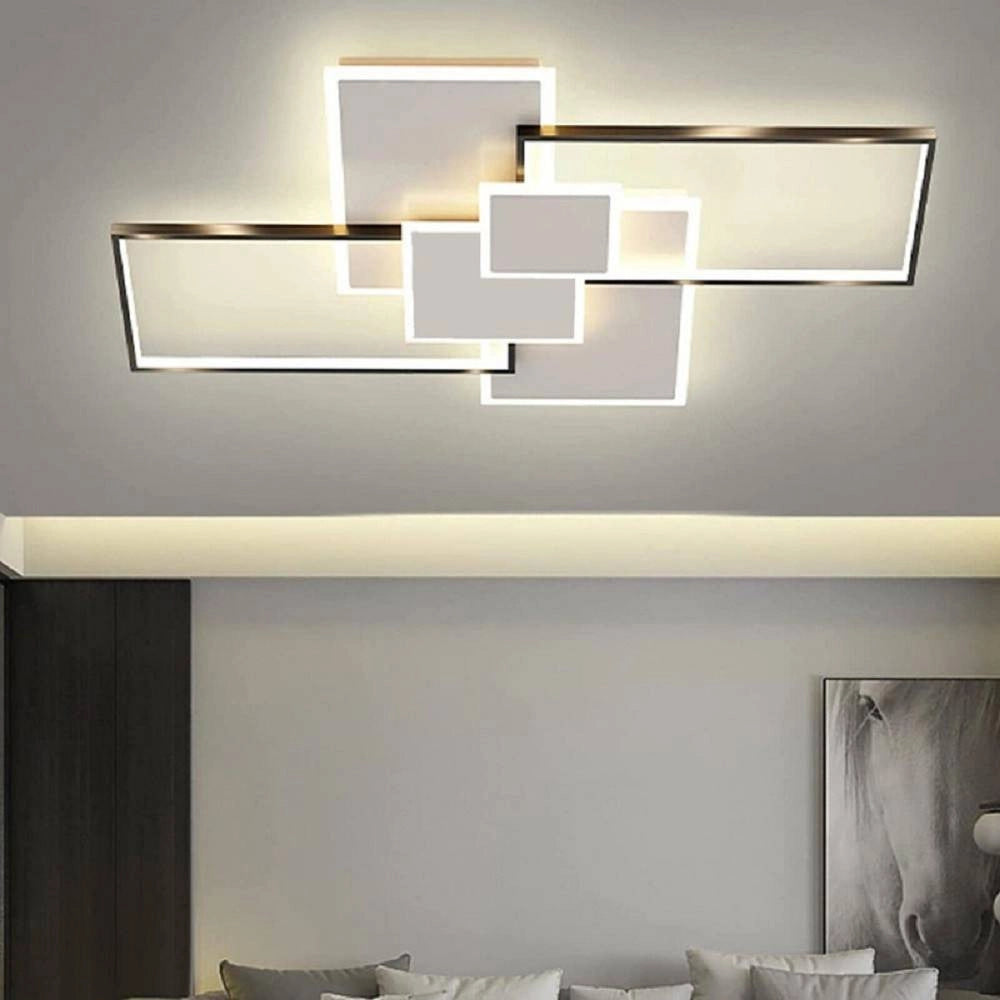 Trade Shop - Lampadario Soffitto Led 83 W Plafoniera Tre Colorazione Moderna Bluetooth C67-3c -