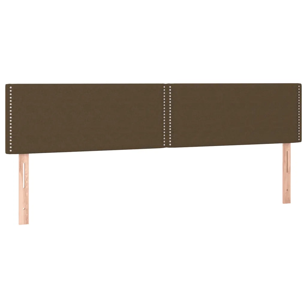 Letto a Molle Materasso e LED MarroneScuro 180x200cm in Tessuto cod mxl 58746