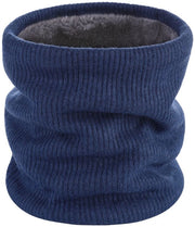 Nascondino per il collo, sciarpa per il collo invernale, impermeabile, guanto da sci con mesh elastico morbido e soffice, 21*24cm, Blu