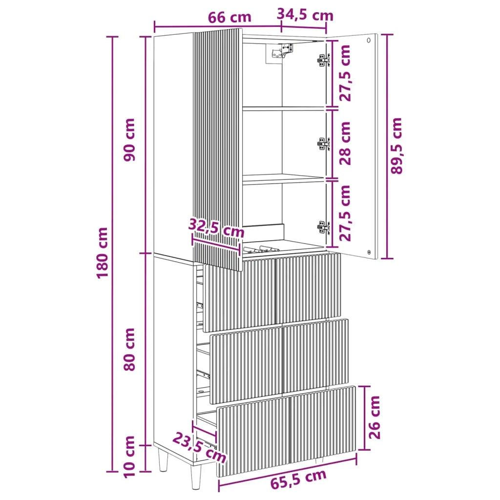 Set di armadi 2 pz Legno ingegnerizzato 3416560