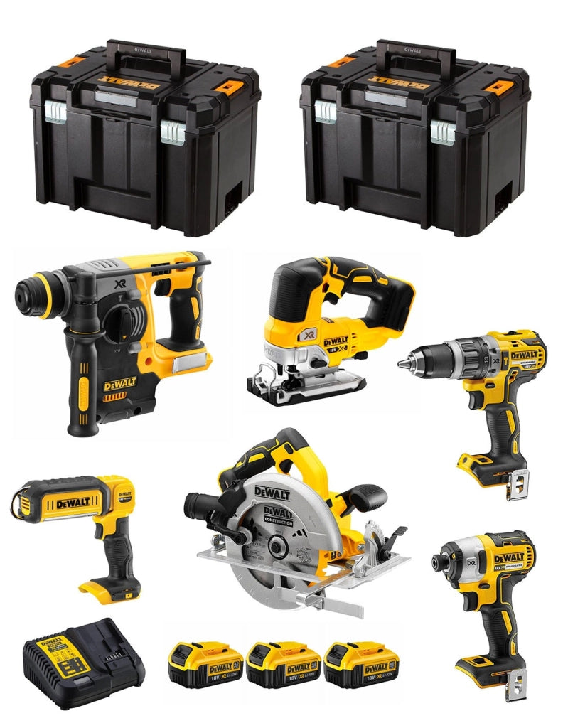 DeWALT Kit DCK699M3T PRO (DCD796 + DCS570 + DCS334 + DCF887 + DCH273 + DCL050 + 3 x 4,0 Ah + DCB115 + 2 x TSTAK VI)