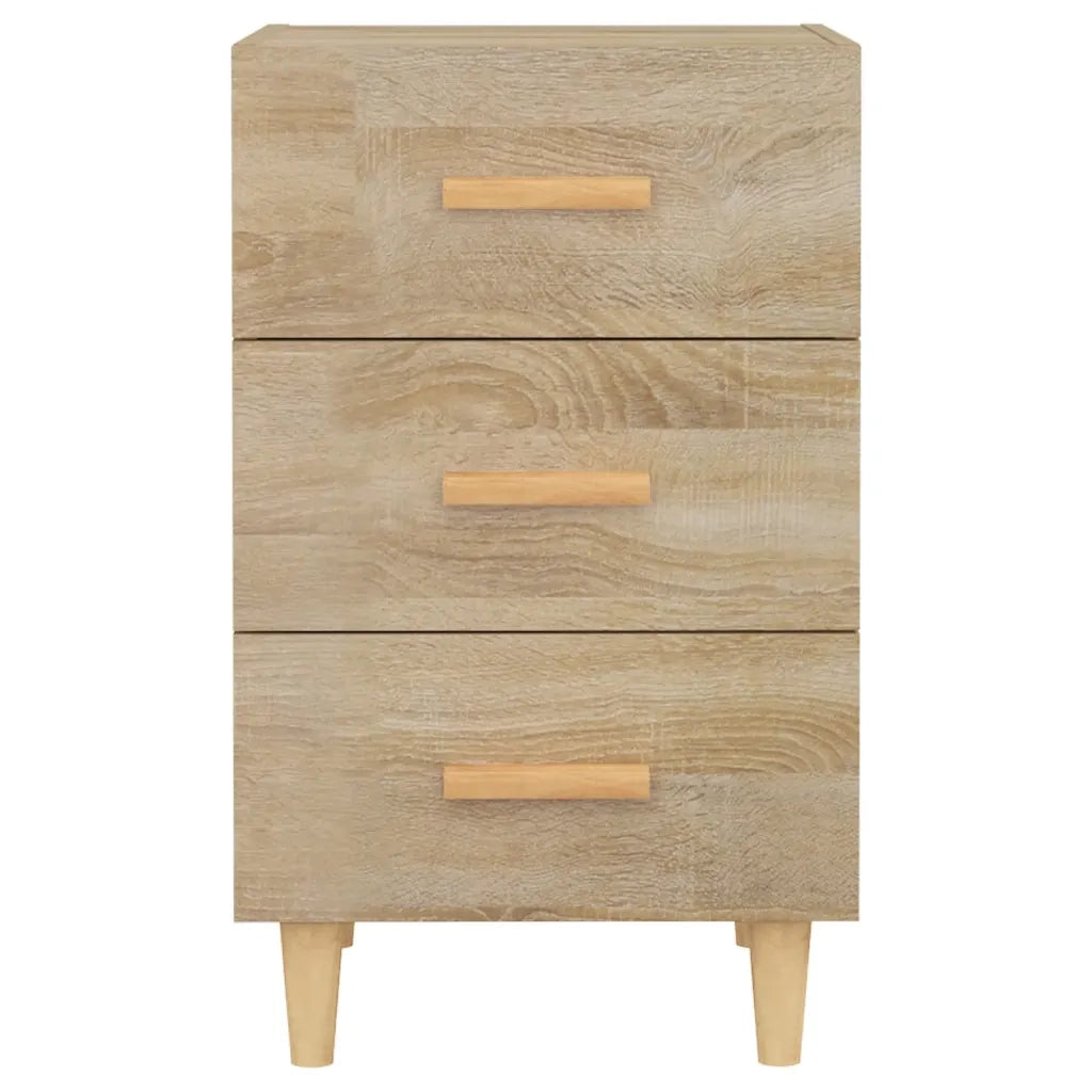 Comodino Rovere Sonoma 40x40x66 cm in Legno Multistrato 812081