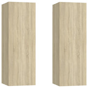 Mobili TV 2pz | Armadietto TV | Mobile Porta TV Rovere Sonoma 30,5x30x90 cm in Legno Multistrato