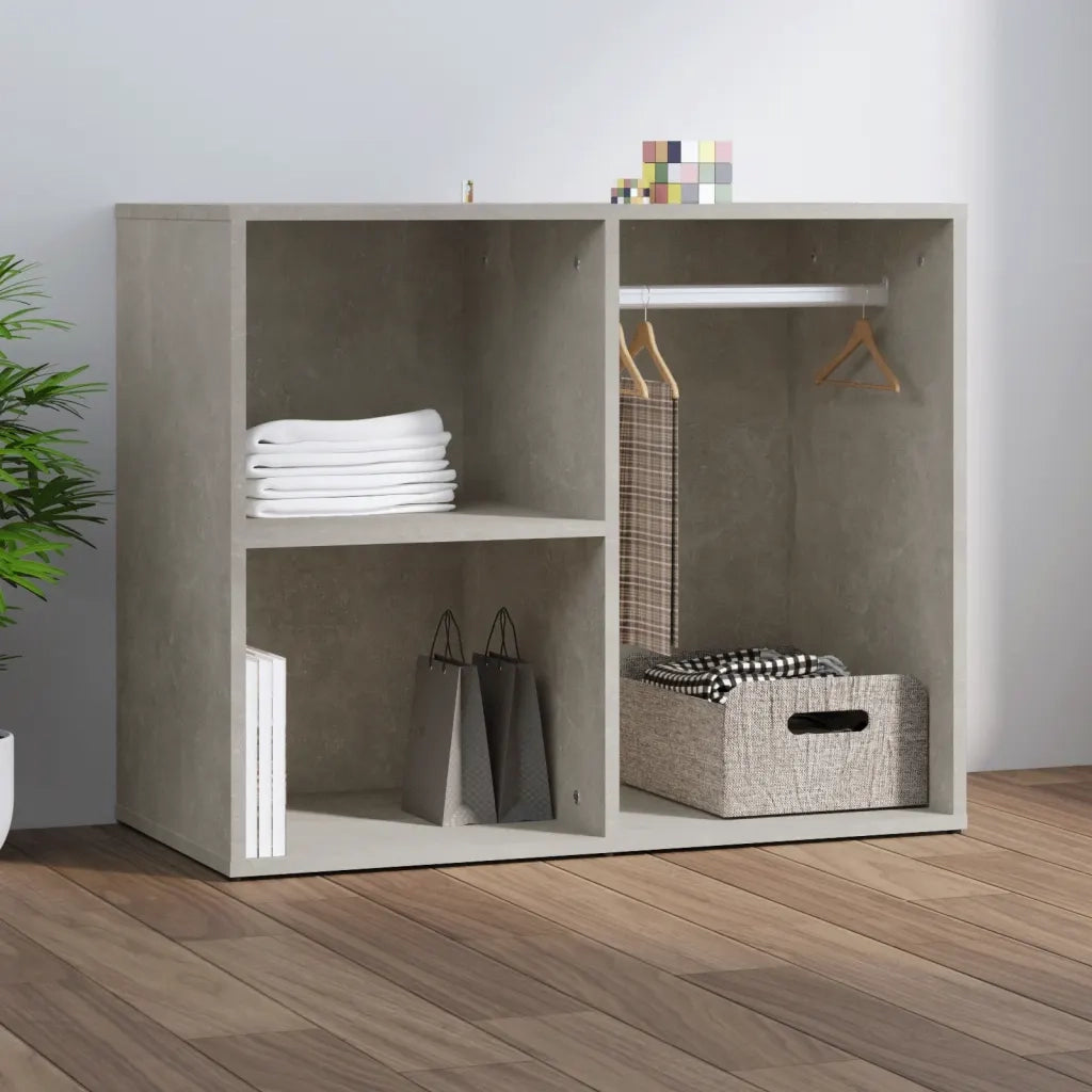 Armadietto Cosmetici Grigio Cemento 80x40x65 Legno Multistrato 808850