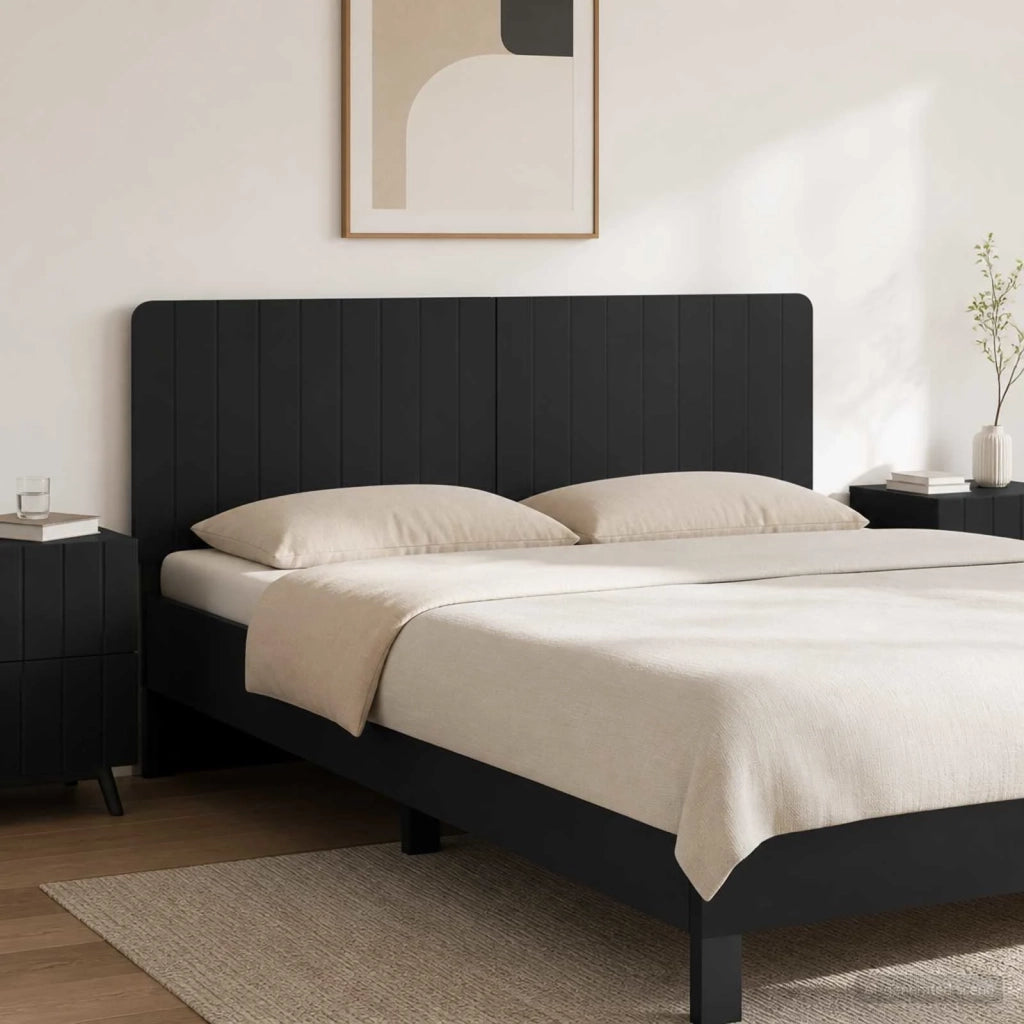 Testiera da Muro ZWOLLE Nero Legno ingegnerizzato 896516