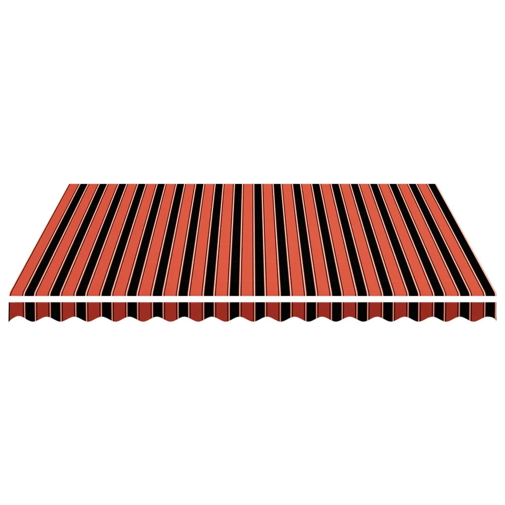 Tessuto di Ricambio Tenda da Sole-Ricambio telo per tenda da sole Arancione e Marrone 4,5x3,5 m