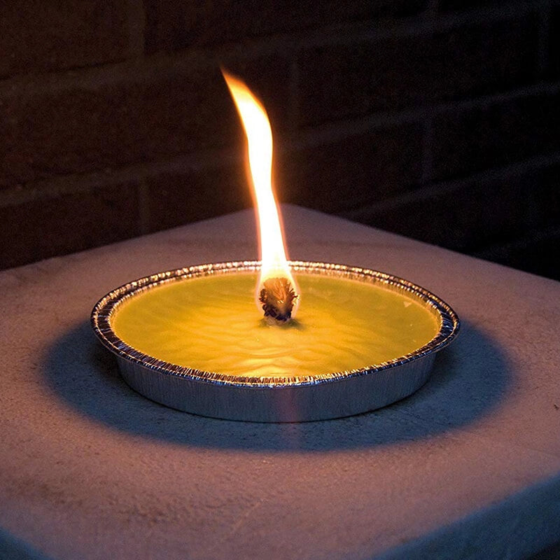 FIACCOLA ALLA CITRONELLA IN STAGNOLA Ø cm 11x2h