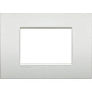Bticino LNC4803PR Placca 3 Moduli, Bianco Perla