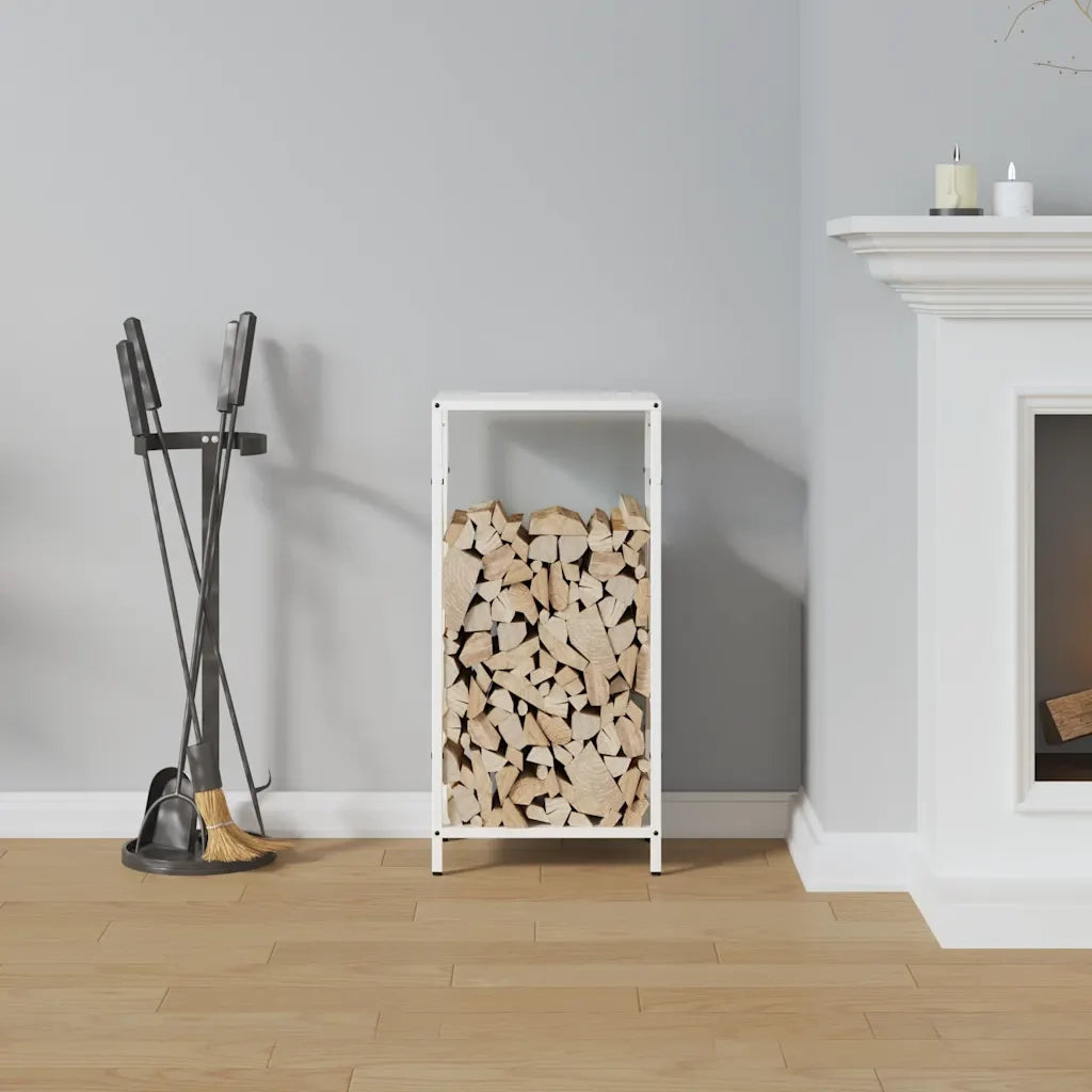 Rastrelliera per Legna da Ardere Bianca 34x25x70 cm CFW7373953