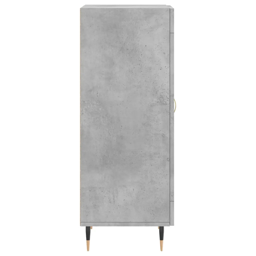 Credenza Grigio Cemento 34,5x34x90 cm in Legno Multistrato 830424