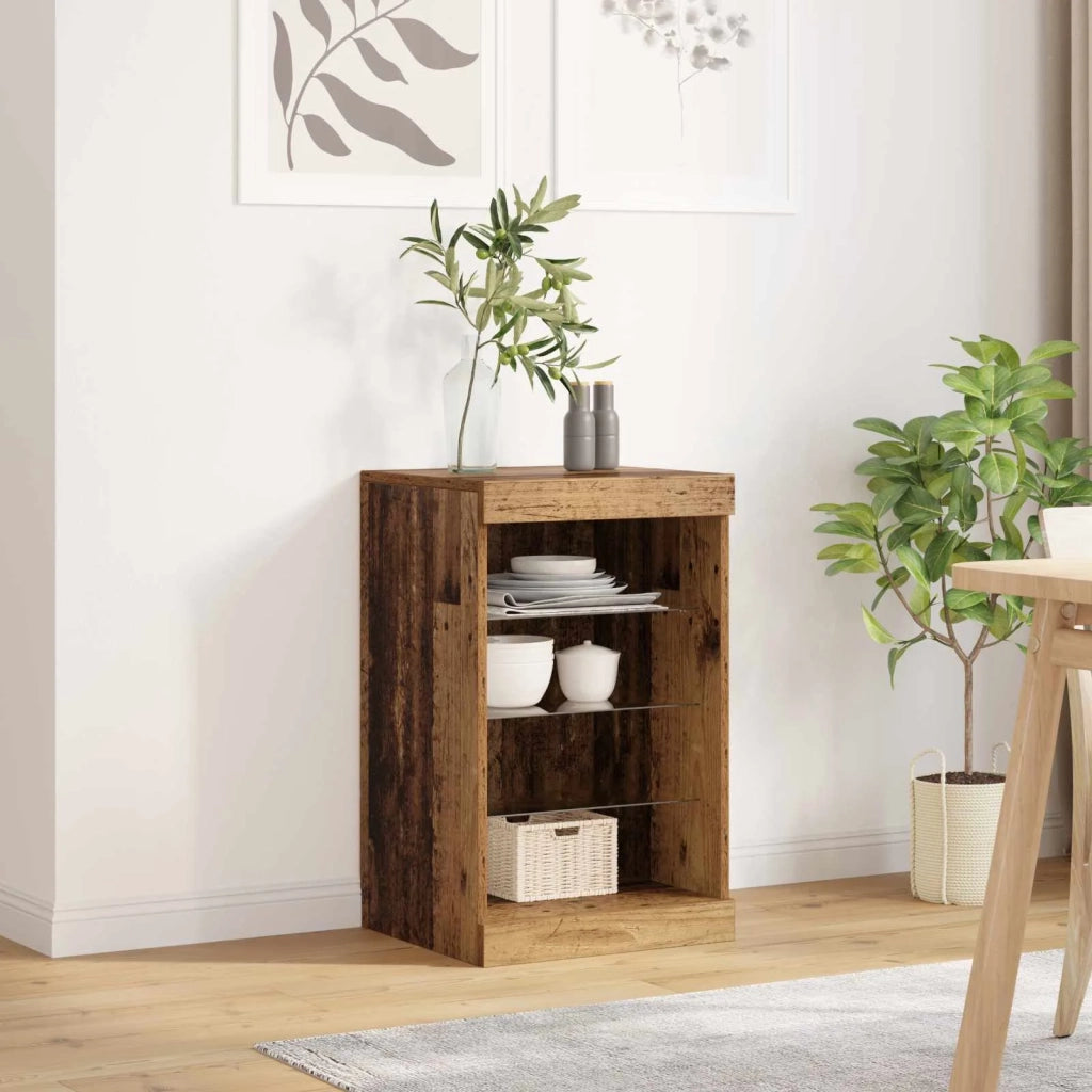 Credenza | Madia LED Legno vecchio 41 x 37 x 67 cm Legno multistrato