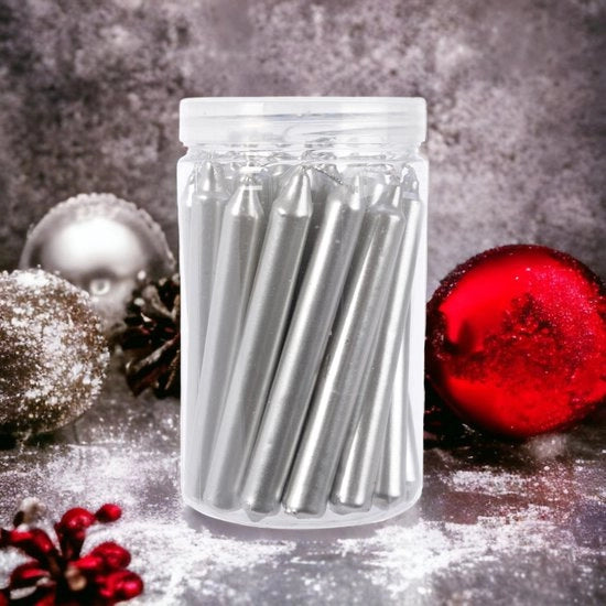 Set di candele di Natale di lusso - candele di Natale - candele di cera - durata del fiamma lunga - diametro 11x105 mm - realizzato con cera di paraffina pura - candele