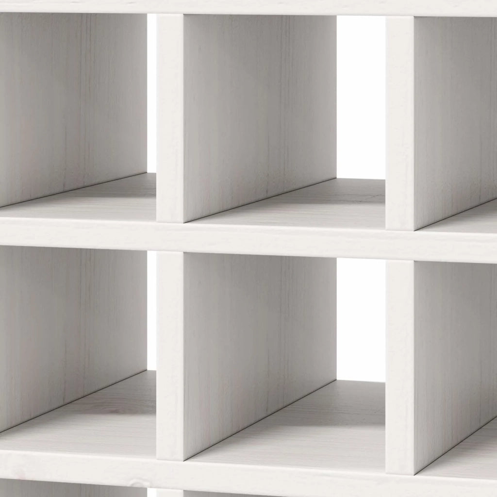 Portabottiglie 2 pcs Bianco 56 x 25 x 56 cm Pino massello