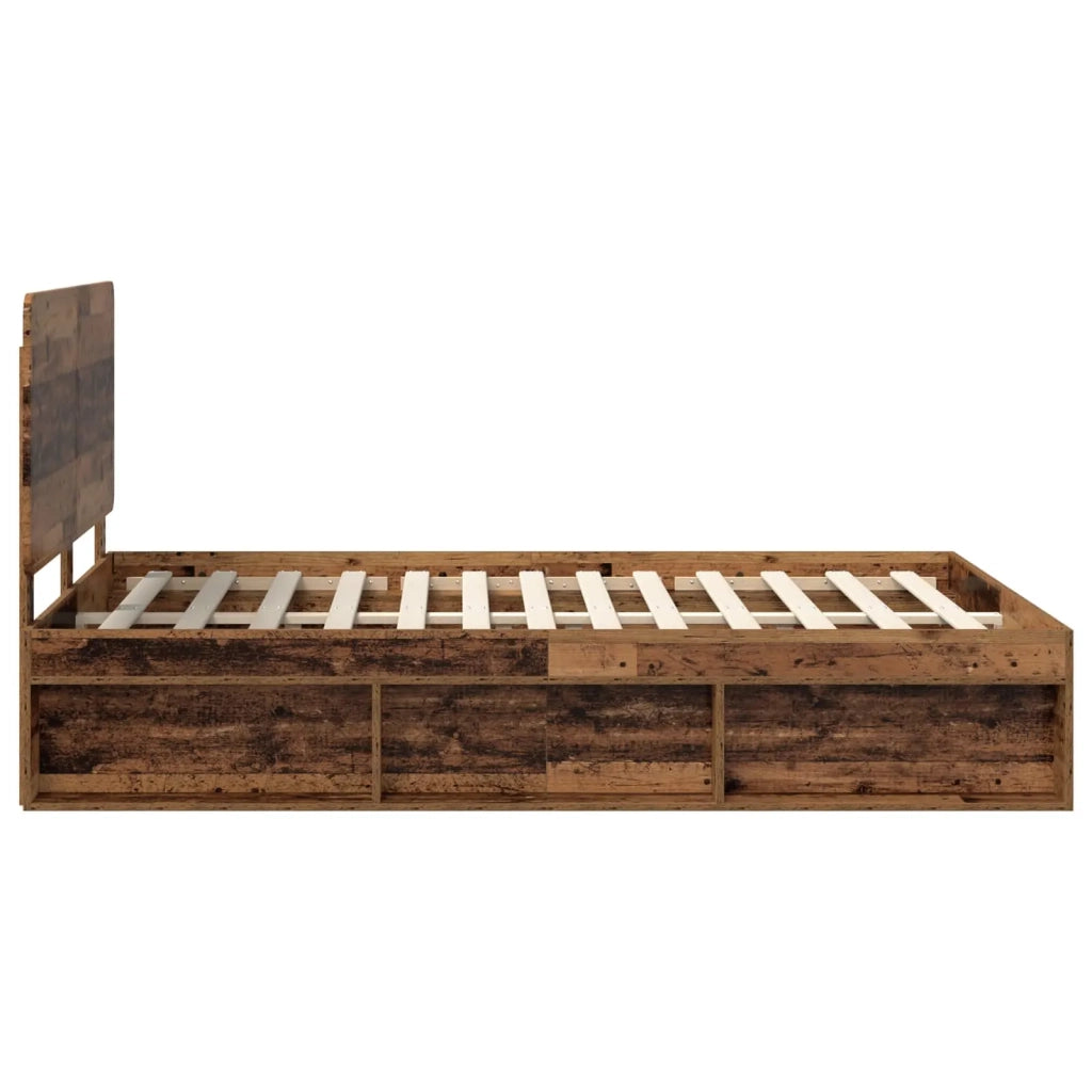 Struttura del letto Legno vecchio 140 x 190 cm Pino massello 3412495