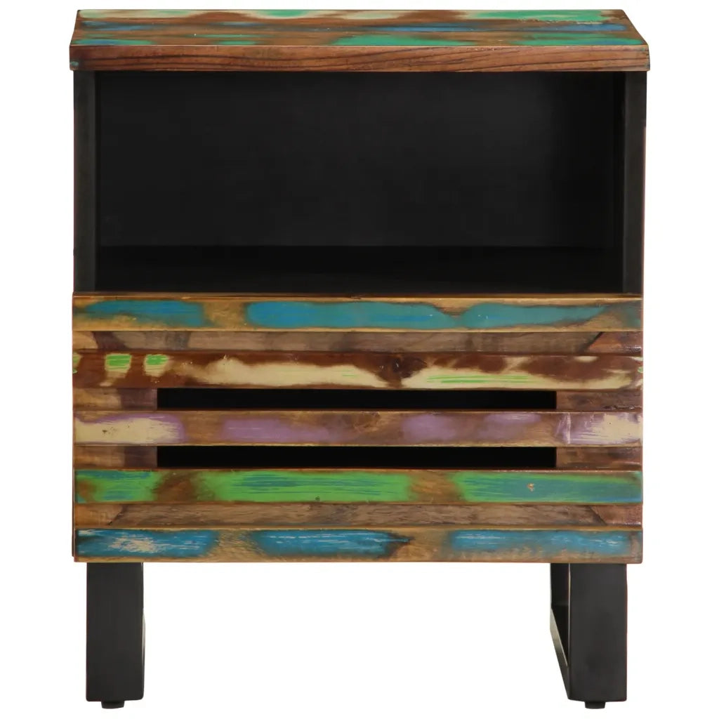 Comodini 2pz 40x34x46 cm in Legno Massello di Recupero 377475