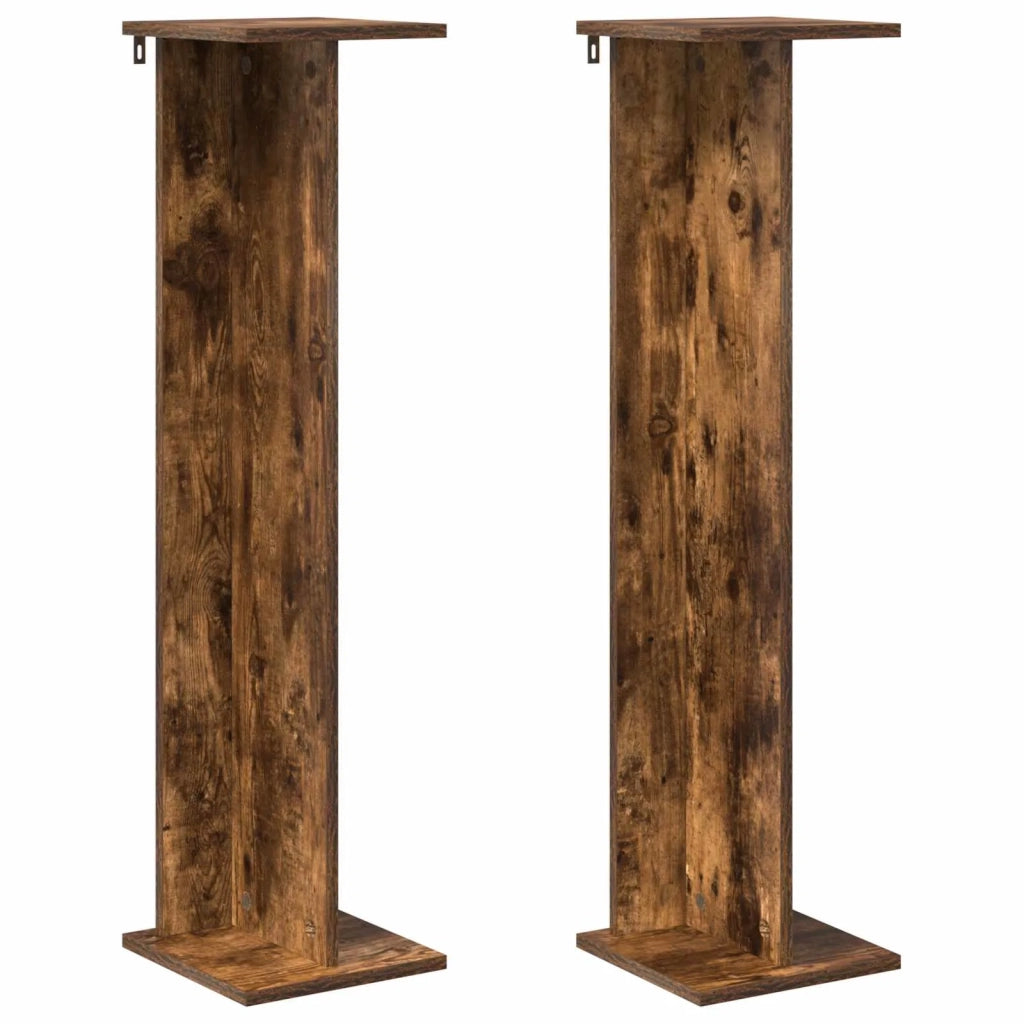 Supporto per piante 2 pcs Quercia Affumicata 899635