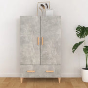 Credenza Grigio Cemento 70x31x115 cm in Legno Multistrato cod mxl 16786