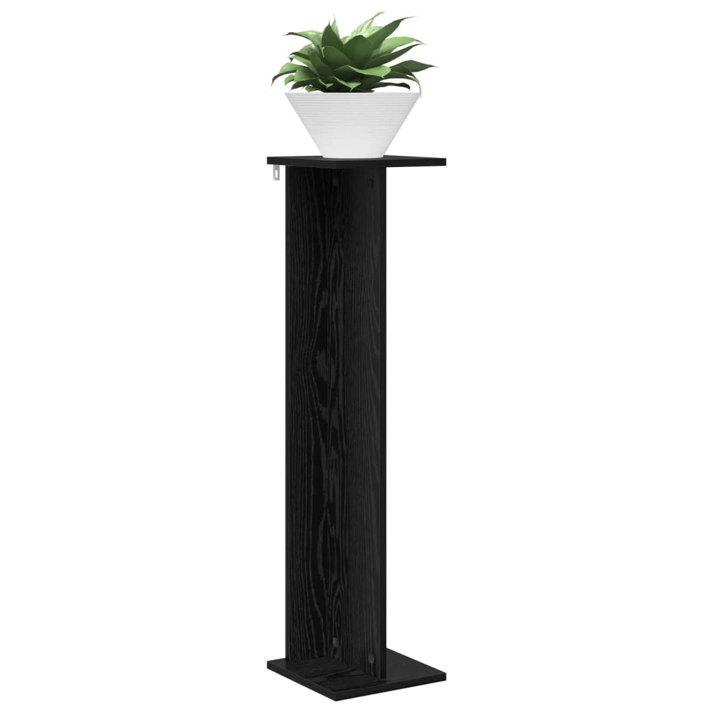Supporto per piante Rovere Nero 25 x 25,5 x 100,5 cm 899628