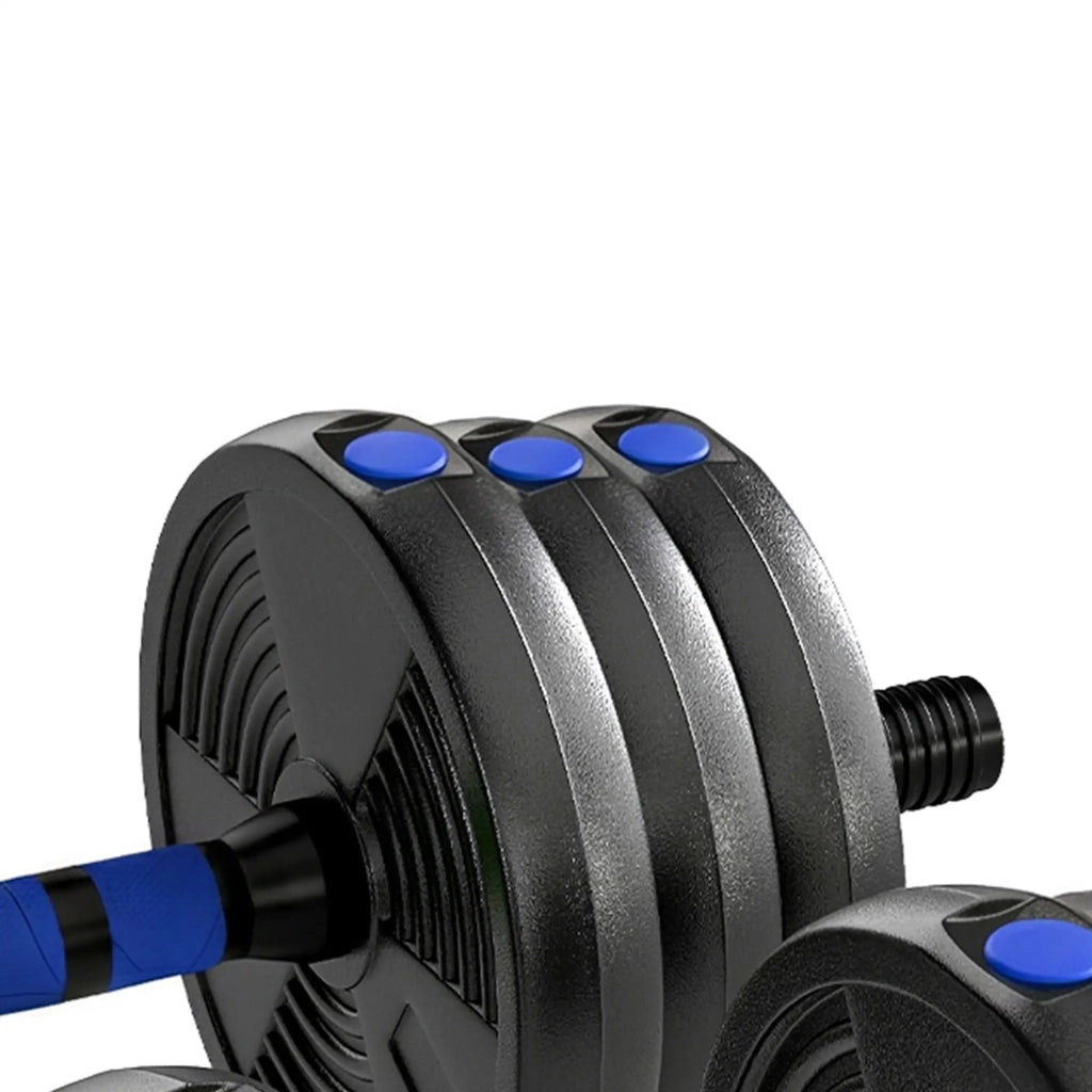Set pesi regolabili 3 in 1 da 25 kg, nero, con barre e dischi riempiti di sabbia