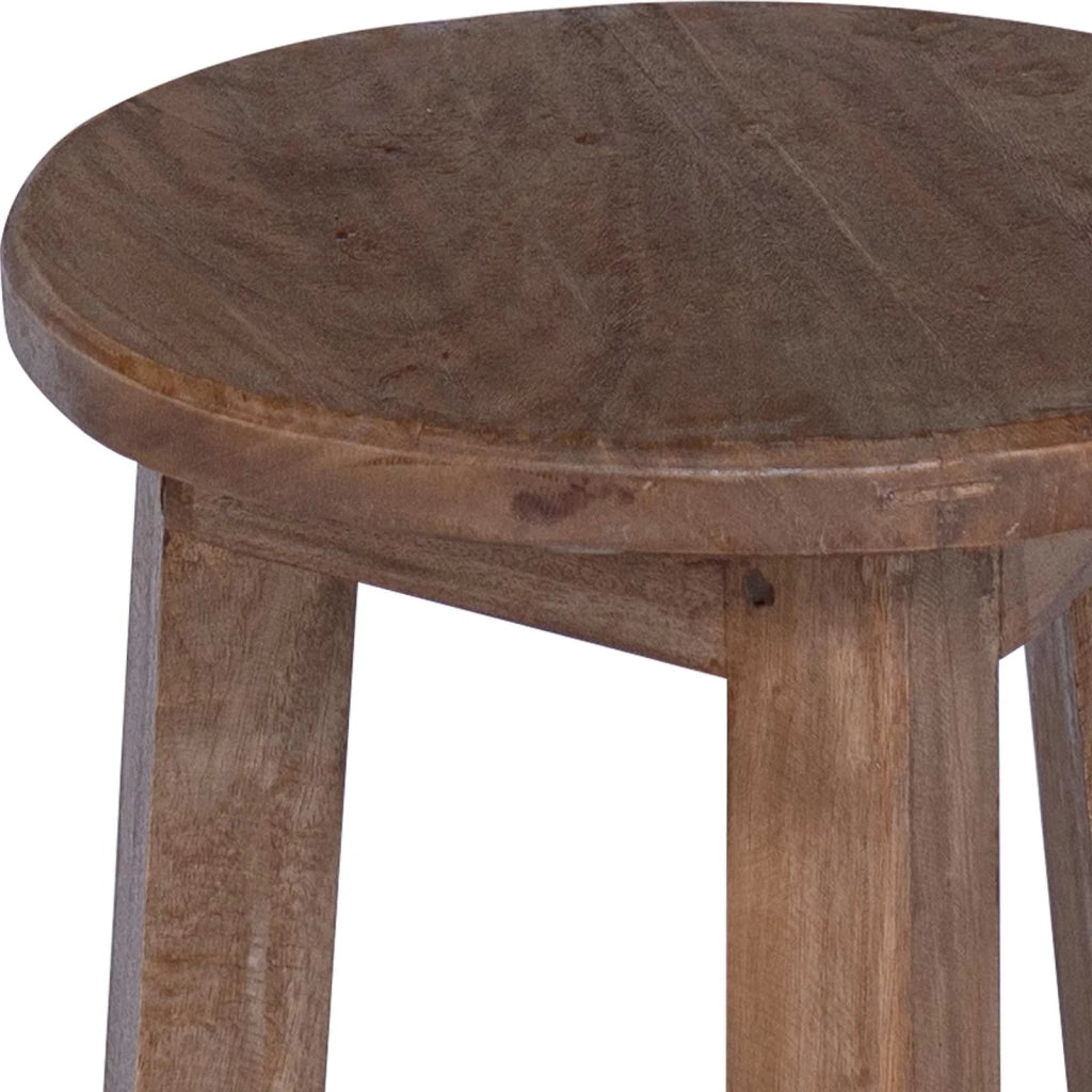Pouf Naturale 28 x 28 x 50 cm Legno di Mogano 42012391