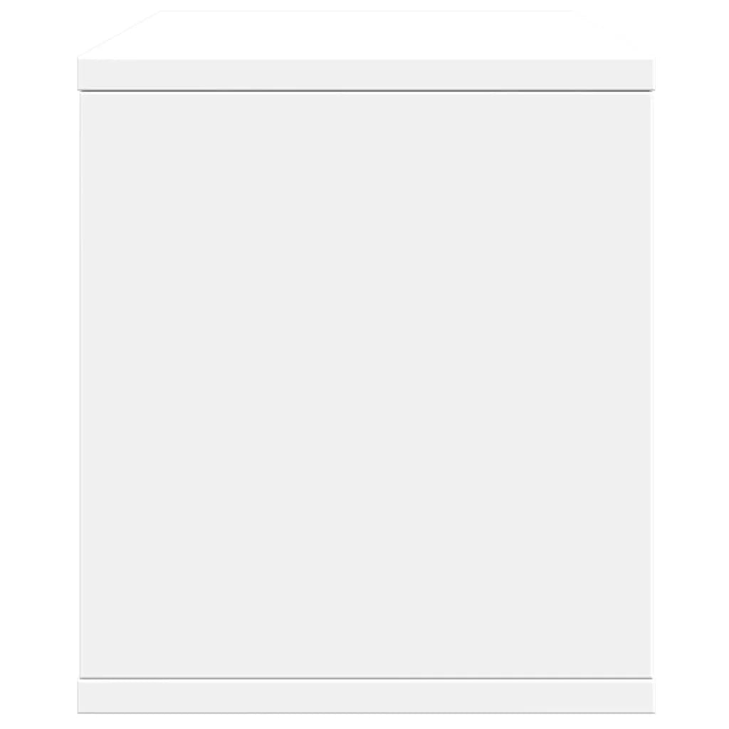 Mobiletto portaoggetti per ufficio 36 x 26 x 29,5 cm in legno ingegnerizzato bianco 02_0043554