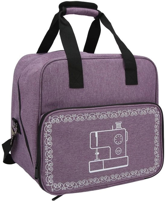 Cassa per Macchina da Cucire con Grande Capacità - Carrello per Macchina da Cucire - Borsa Impermeabile - Tasca di Ricarico - Cinturino per Spalla - Schede Multiple - Cassa per Macchina da Cucire
