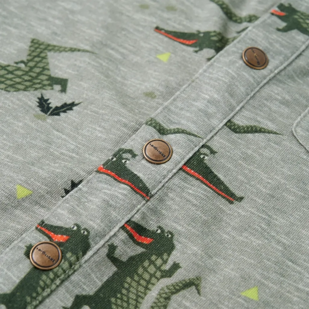 Camicia da Bambino Cachi Chiaro Mélange 116 12106