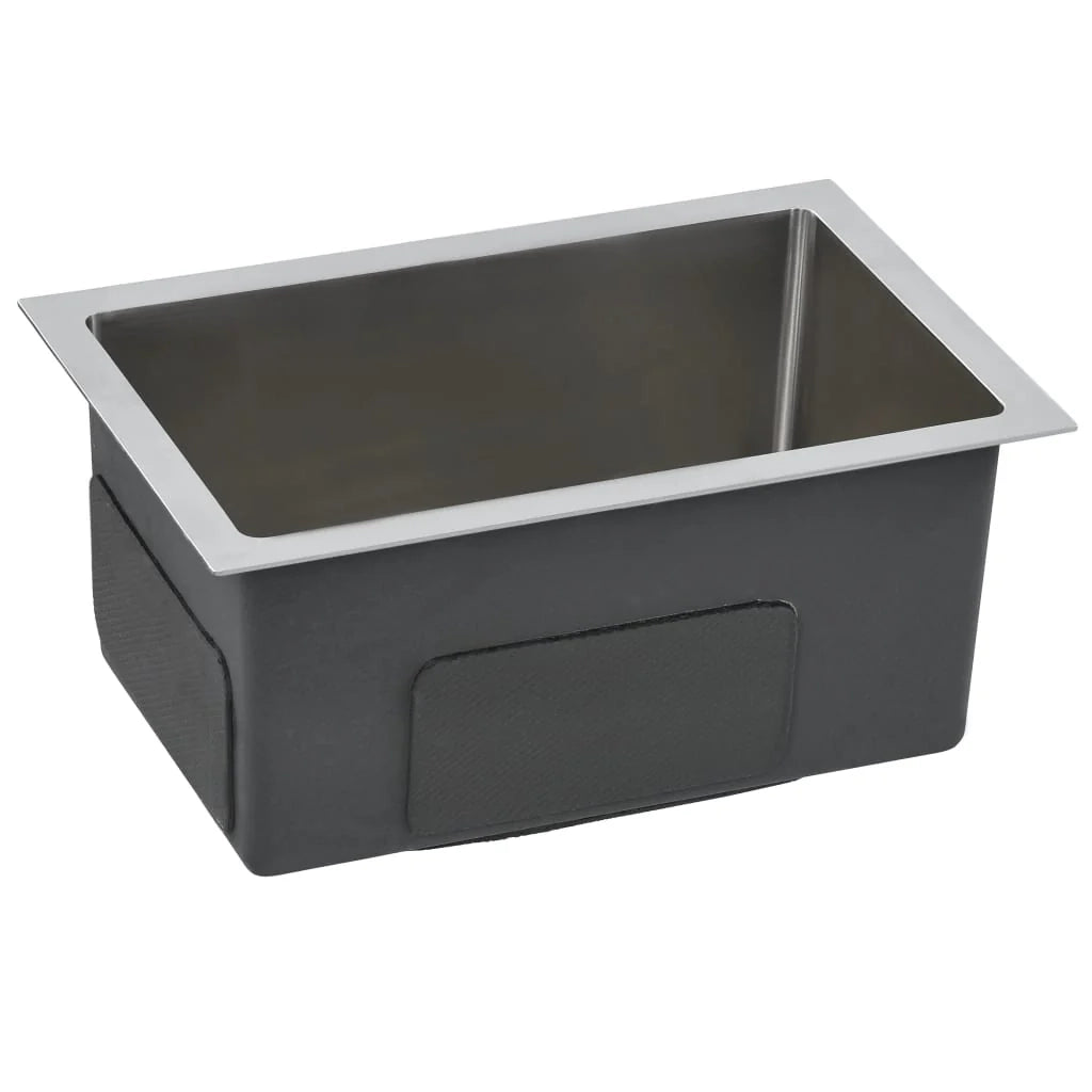 Lavello da cucina fatto a mano con filtro 44 ​​x 29 cm acciaio inox 02_0002361