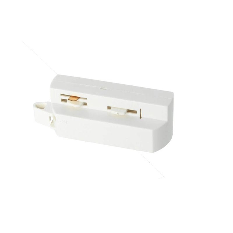 Testa Alimentazione Colore Bianco Per Faro Led Binario Mono Fase CB0070 CB7170 CB7270 CB7370