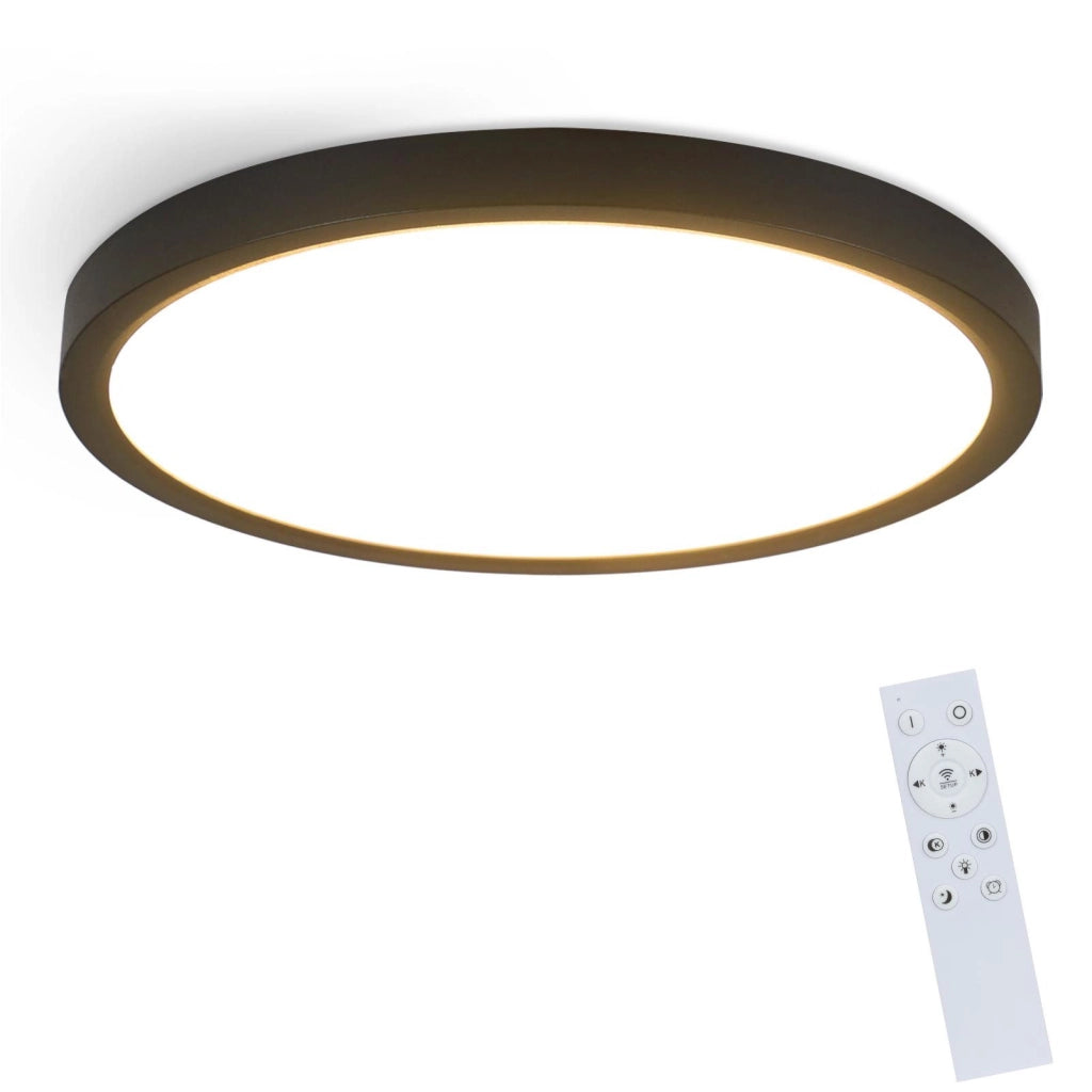ZMH Lampada da soffitto a LED IP44 con telecomando - Illuminazione di design per cucina e corridoio