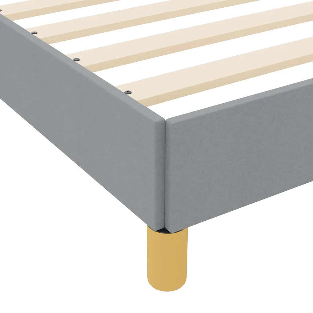 vidaXL Letto a molle Grigio chiaro e Marrone 80 x 200 cm