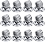 12 pezzi di supporto per pennarelli rotativi 360°, clip per pennarelli adesive, supporto per pennarelli in acciaio di manganese, con molla regolabile, per la pulizia di whiteboard, pittogramma (argento)