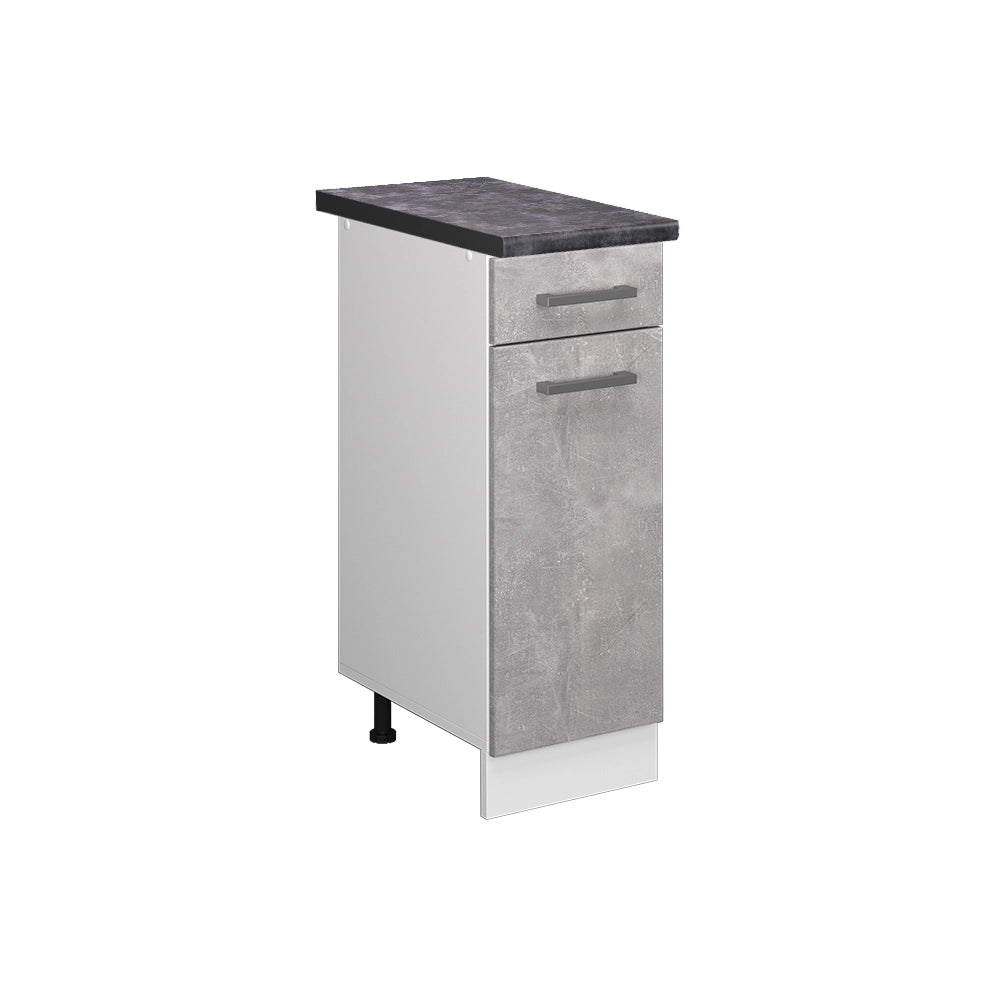 Vicco Mobiletto base per cucina Calcestruzzo 30 cm , PL Antracite